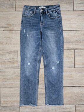 Lovervet by Vervet High Rise Distressed Jeans Womens High Rise Stretch Denim 27